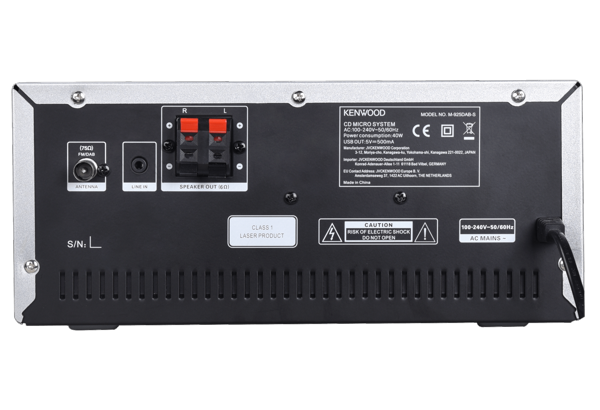 M-925DAB-S - Kenwood Electronics Home Audio Microsystem Black Silver