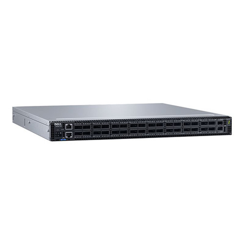 Z9100-ON-F2B-RED - Dell PowerSwitch Z9100-ON 32 x Ports 1/10/25/40/50/100GbE QSFP28 + 2 x SFP+ Ports Gigabit Ethernet Network Switch