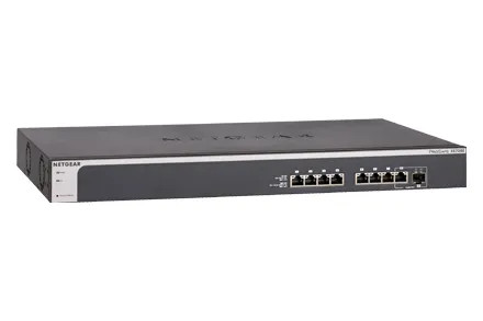 XS708E-200NES - Netgear Prosafe XS708E 8 x RJ-45 Ports 10GBase-T + 1 x Combo SFP+ Port Layer 2 Managed Gigabit Ethernet Network Switch
