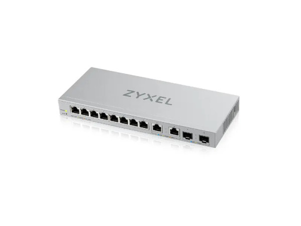 XGS1210-12 - ZyXEL 8 x Ports 1000Base-T + 2 x Ports 2.5GBase-X + 2 x SFP+ Ports Layer2 Managed 1U Rack-mountable Gigabit Ethernet Network Switch