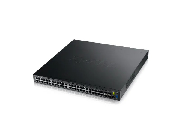 XGS3700-48 - ZyXEL 48 x Ports 10/100/1000Base-T + 4 x SFP+ Ports 10Base-X Layer 3 Managed 1U Rack-mountable Gigabit Ethernet Network Switch