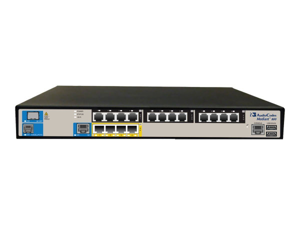 M800B-V-1ET4S-4L - AudioCodes Mediant 800B VoIP gateway 10Mb LAN, 100Mb LAN, GigE
