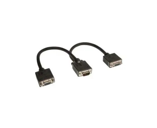 P516-001 - Tripp Lite 0.31m VGA Monitor Y Splitter Cable HD15 M/2xF