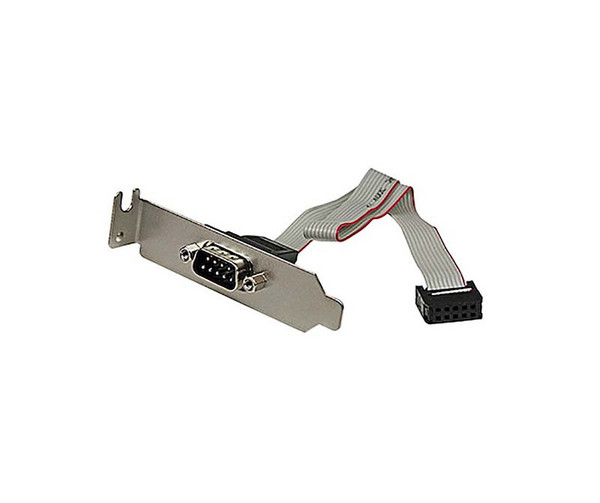 PLATE9MLP - StarTech 9 Pin Serial Male to 10 Pin Motherboard Header LP Slot Plate