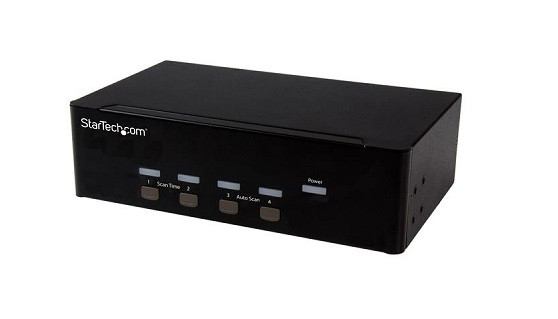 SV431DVGAU2A - StarTech 4-Port Dual VGA KVM Switch With Audio and USB 2.0