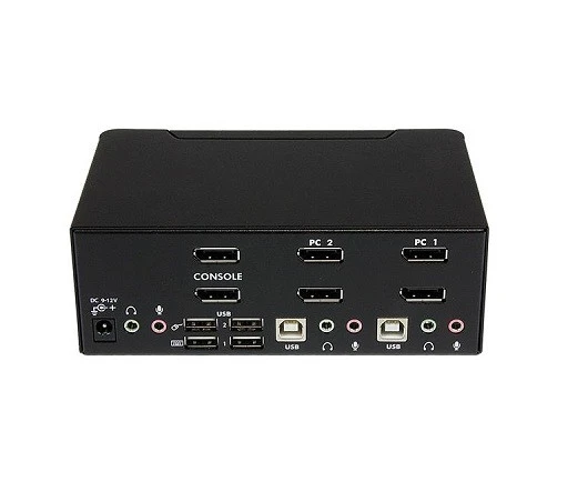SV231DPDDUA - StarTech 2-Port Dual DisplayPort KVM Switch With Audio and USB 2.0 Hub