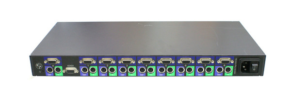 71PXP - Dell 8 x Ports VGA + 1 x Port DB-9 Rack-Mountable KVM Switch