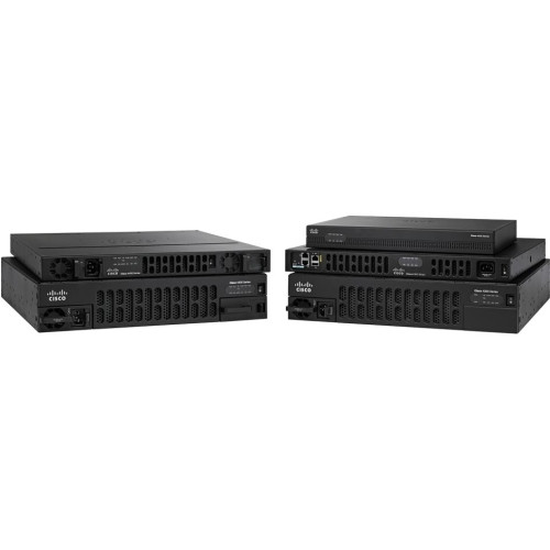 ISR4321/K9-RF - Cisco ISR 4321 with 2 onboard GE, 2 NIM slots, 1 ISC slot, 4GB Flash Memory default, 4GB DRAM default