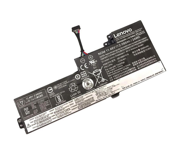 01AV421 - Lenovo 2040-mAh 24Wh 2.095Ah 11.46V Li-Ion Battery for ThinkPad A475 / A485 / TP25 Series Notebook