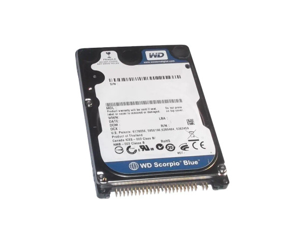 WD800BEVE-11UYT0 - Western Digital Scorpio Blue 80GB 5400RPM EIDE 8MB Cache 2.5-Inch Hard Drive