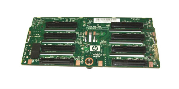 451283-002 - HP 8-Slot SAS / SATA 2.5-inch Hard Drive Backplane for ProLiant DL380 G6 and G7 Server