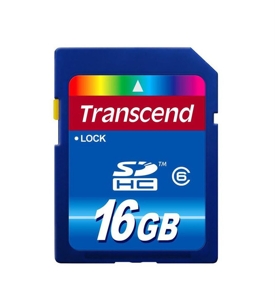 TS16GSDHC6-S5W - Transcend 16GB Class 6 SDHC Flash Memory Card