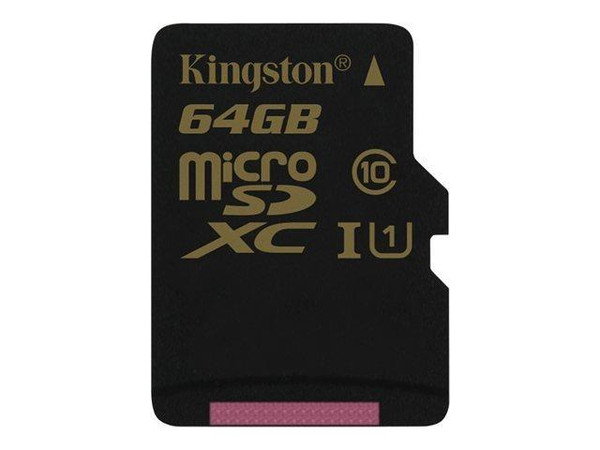 SDCX10/64GBCR - Kingston Technology 64GB Class 10 microSDXC UHS-I Flash Memory Card