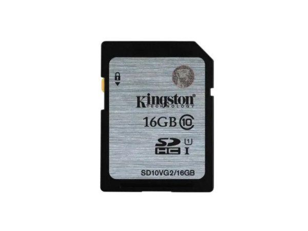 SD10VG2/16GB-B2 - Kingston Technology 16GB Class 10 SDHC UHS-I Memory Card