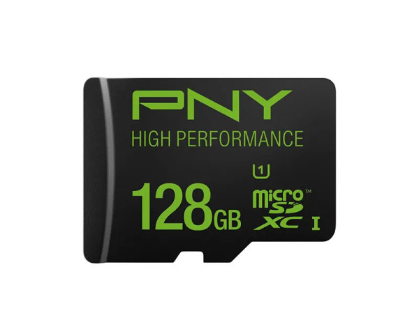 PSDUX128U160GGE - PNY Technology PNY High Performance 128GB Class 10 High Speed microSDXC UHS-I U1 Up To 60MB/sec Memory Card