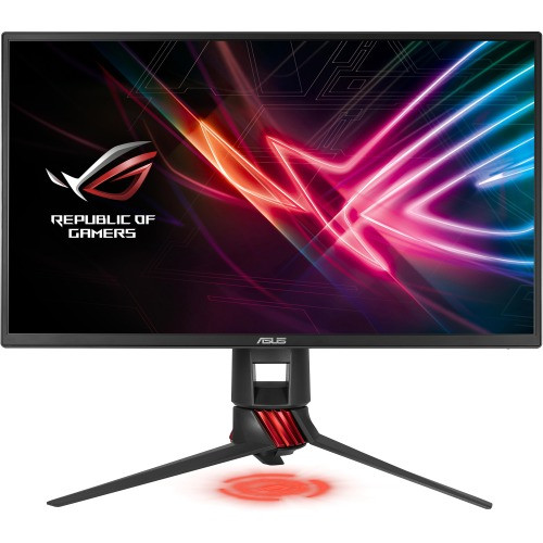 XG258Q - Asus Strix 24.5LED LCD Monitor 16 9 1 ms 1920 x 1080 16.7 Million Colors 400 Nit 1,000 1 Full HD HDMI DisplayPort Red, Dark Gray