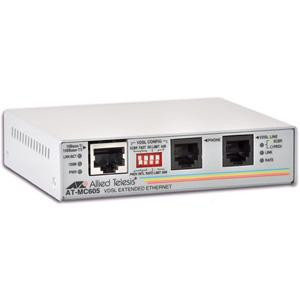 AT-MC605-60 - Allied Telesis RJ-45 RJ-11 Media Converter 10/100Base-TX VDSL Phone Line 1-Port Network Connectivity