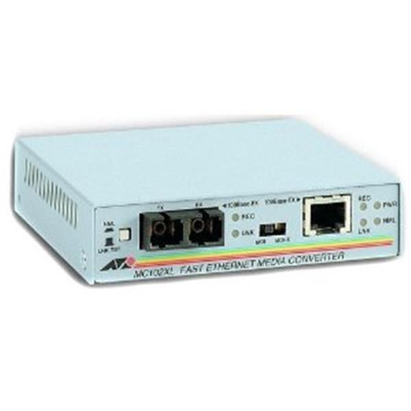 AT-MC105XL - Allied Telesis 100Base-TX to 100Base-SX RJ-45 Multimode Fast Ethernet Media Converter