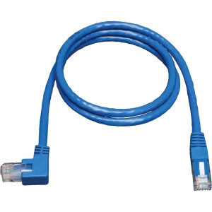 N204-010-BL-LA - Tripp Lite Blue 3.05m Cat6 Gigabit Molded Patch Cable RJ45 Left Angle M to RJ45 M