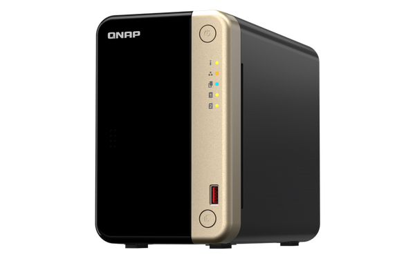 TS-264-8G - QNAP TS-264 NAS Tower Intel Celeron N5095 Black Gold