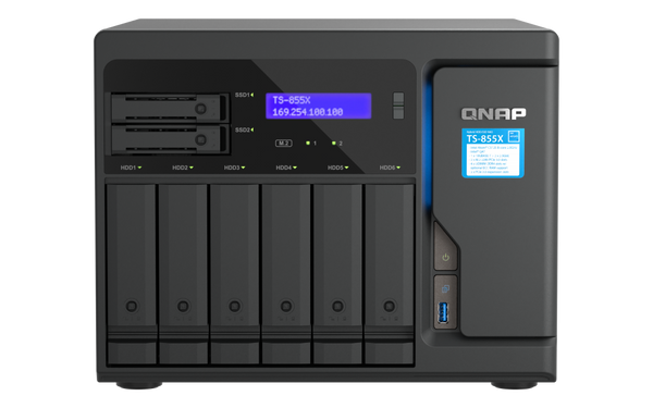 TS-855X-8G - QNAP 8-Bay NAS C5125 8-core/8-thrd 2.8GHzproc NAS SATA