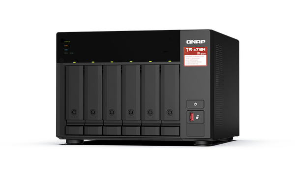TS-673A-SW5T - QNAP 6 bay 2.2 GHZ 4C/8T AMD 8GB DDR4 2 x 2.5GbE