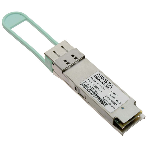 XVR-00071-01 - Arista 40Gbps 40GBase-UNIV Single-Mode Fiber 1310nm Duplex LC Connector QSFP+ Universal Transceiver Module