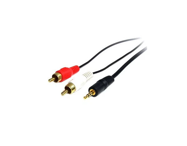 MU6MMRCA - StarTech 6ft Stereo Audio Cable 3.5mm Male to 2x RCA Male