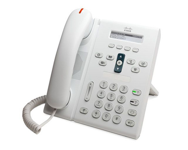 CP-6961-W-K9 - Cisco Unified 6961 IP Phone 2-Port 10/100Base-TX White Wall-Mountable with Standard Handset