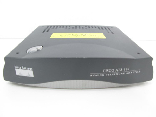 ATA188-I1-A= - Cisco 2-Ports Analog Telephone Adapter With Switch 600 Ohm Impedance