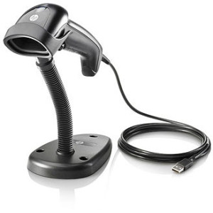 QY405AA - HP Linear Barcode Scanner Perp USB Black W/ Stand USB Cable