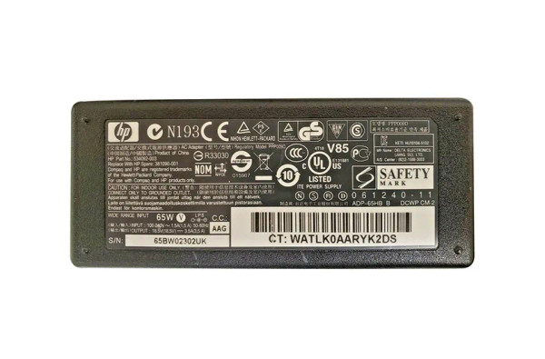 PPP009D - HP 65-Watts 19.2V 3.33A AC Adapter for Pavilion 14-b000 / 15-b005ej / 14-b003sa / 15-b123nr
