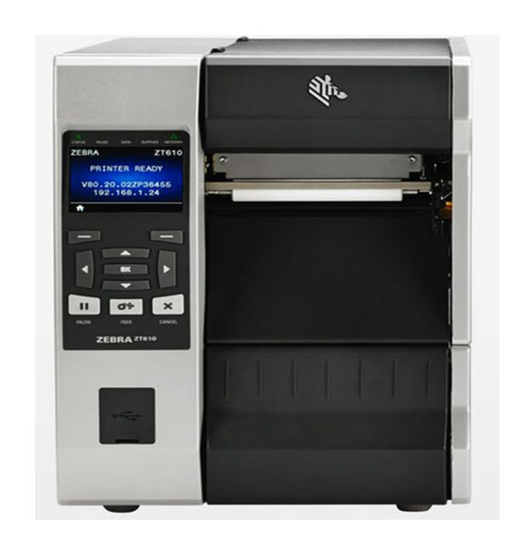ZT61046-T0101A0Z - Zebra ZT610 600 Dpi Bluetooth, USB, Ethernet, RS-232 Touch LCD Thermal Transfer RFID Barcode Printer