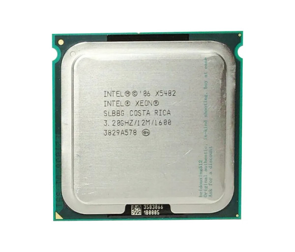X5482 - Intel Xeon Quad-core 4 Core 3.20GHz 1600MHz FSB 12MB L2 Cache Socket LGA771 Processor