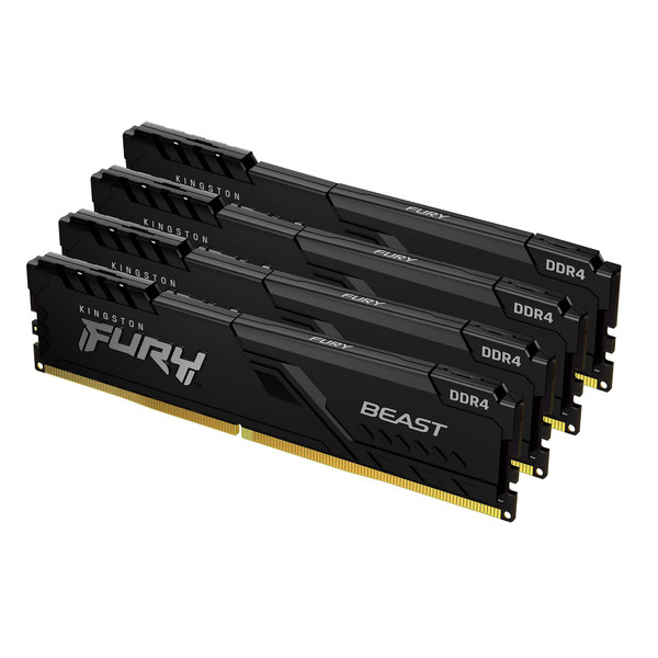 KF436C18BBK4/128 - Kingston Fury Beast DDR4 Kit 128GB 4 x 32GB DIMM 288-PIN 3600 MHz