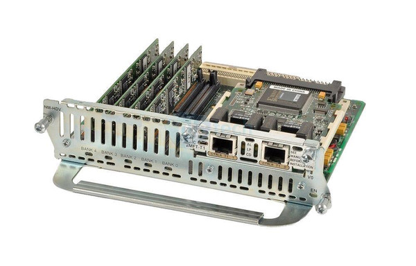 NM-HDV-2T1-48-RF - Cisco Dual Port 48 Channel T1 Voice/Fax Network Module 2 x T1 1 x VWIC Occupied, 4 x PVDM