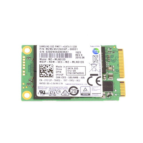 Y012F - Dell 512GB Triple-Level Cell SATA 6Gb/s mSATA 1.8-Inch Solid State Drive