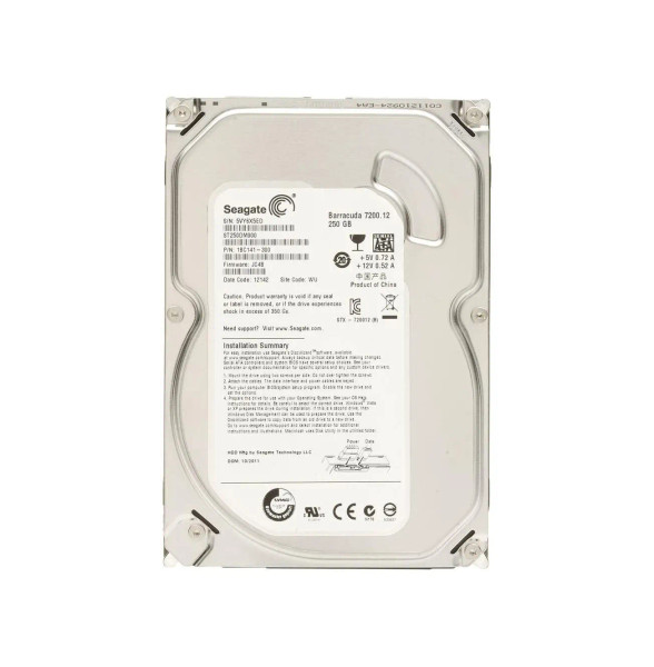 1BC141-300 - Seagate BarraCuda 7200.12 Series 250GB 7200RPM SATA 6Gb/s NCQ 16MB Cache 3.5-Inch Hard Drive