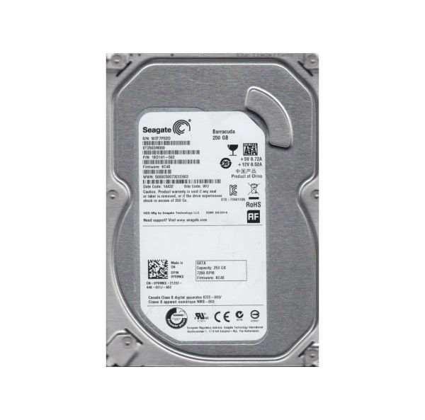 1BD141-502 - Seagate BarraCuda 7200.14 Series 250GB 7200RPM SATA 6Gb/s NCQ 16MB Cache 512 3.5-Inch Hard Drive