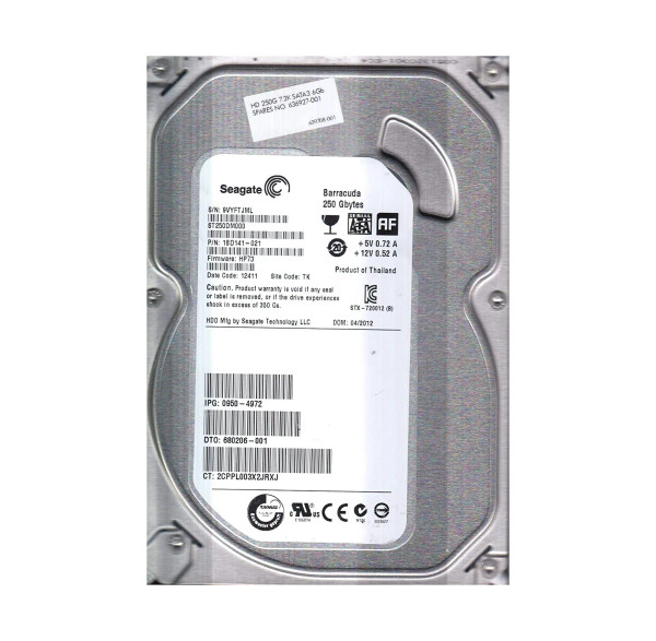 1BD141-021 - Seagate BarraCuda 7200.14 Series 250GB 7200RPM SATA 6Gb/s NCQ 16MB Cache 512 3.5-Inch Hard Drive