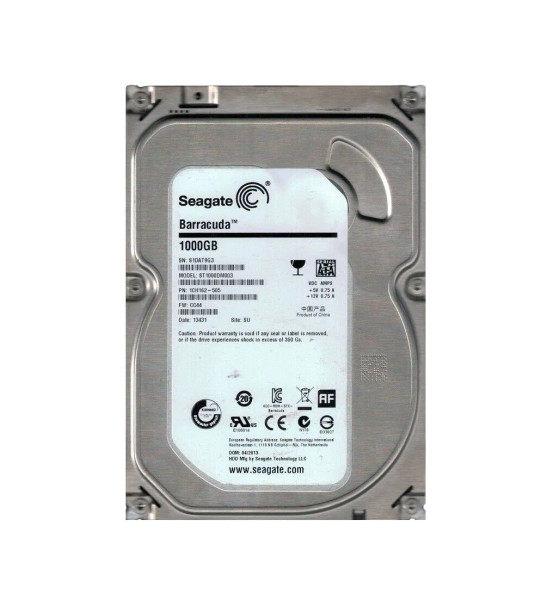 1CH162-505 - Seagate BarraCuda 1TB 7200RPM SATA 6Gb/s 64MB Cache LFF 3.5-Inch Hard Drive