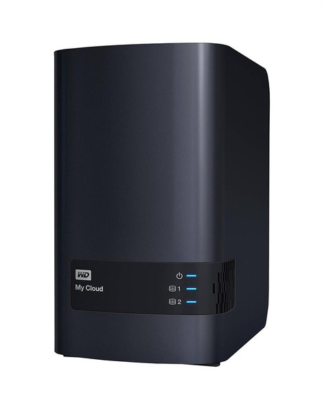 WDBVBZ0040JCH-NESN - Western Digital My Cloud Surveillance 2-bays 4TB 2 x 2TB HDD USB 3.0 Gigabit Ethernet RAID 0/1 JBOD Storage NAS System