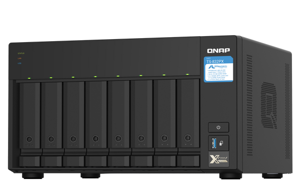 TS-832PX-4G - QNAP TS-832PX NAS Tower Annapurna Labs AL324 Aluminum Black