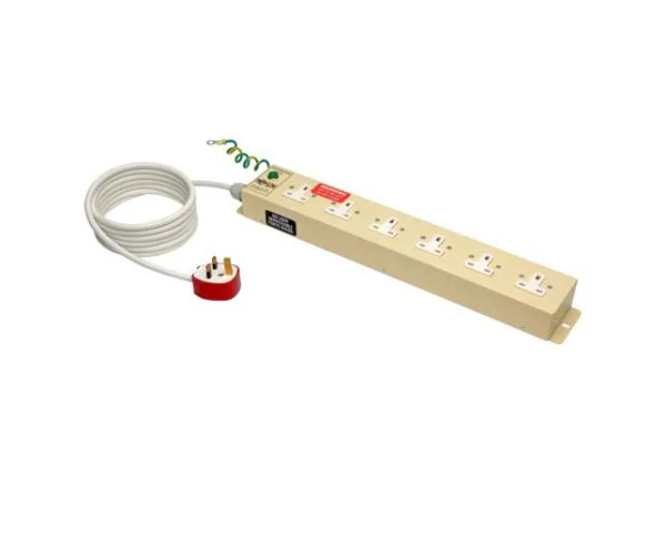 PS610HGUK - Tripp Lite power extension 3.05 m 6 AC outlet s Indoor Beige