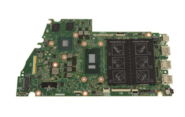 XW62N - Dell Socket BGA1356 Nvidia GeForce 940MX Chipset System Board Motherboard for Inspiron 15 7573 Supports Core i7-8550U DDR4 2x DIMM