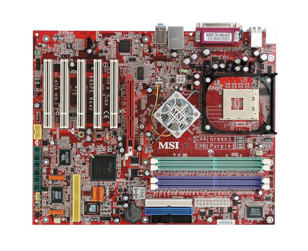 MS6728 - MSI Motherboard 865pe Neo2-p Ver1 6728-030