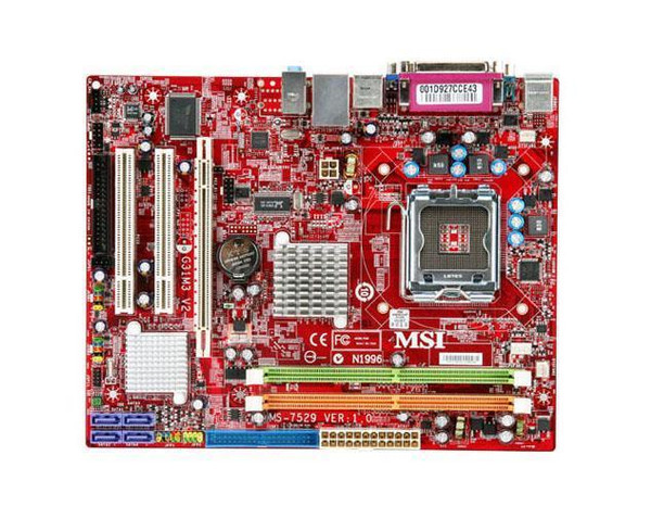 MS7529 - MSI Socket 775 Chipset G31 DDR2 SATA 3GBps USB 2.0 micro-ATX System Board