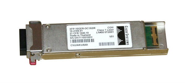 XFP-10GER-OC192IR-RF - Cisco 10Gbps OC-192/STM-64 IR-2 10GBase-ER Single-Mode Fiber 40km 1550nm Duplex LC Connector XFP