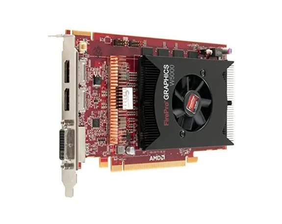 WJ2JT - Dell AMD FirePro W5000 2.5GB GDDR5 PCI Express 3 x16 2xDisplayPort DVI Full Height Video Graphics Card