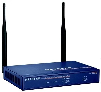 WAG102NA - Netgear ProSafe IEEE 802.11a/b/g Dual-Band 2.4/5GHz 54Mbit/s 1 x Port PoE 10/100Base-TX External Antennas Wireless Access Point